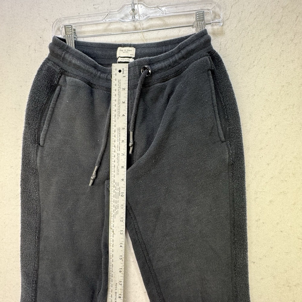 Rag & Bone Black Jogger Sweatpants Size XS Cotton Lounge Gorp Terry Cloth - Picture 6 of 12